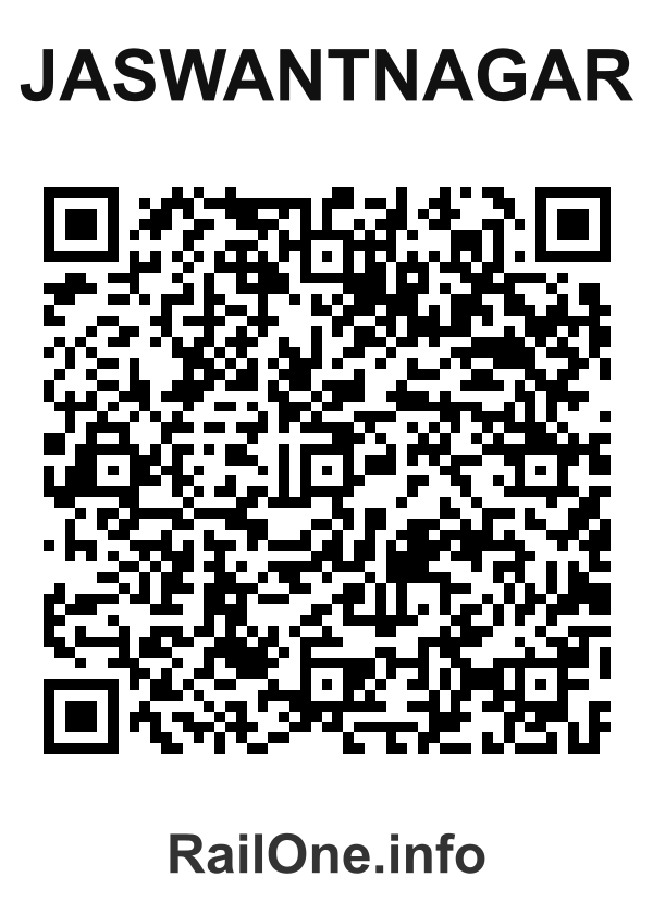 RailOne QR Code for Jaswantnagar station