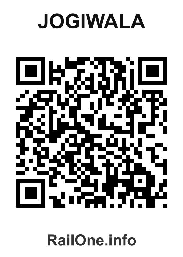 RailOne QR Code for Jogiwala station