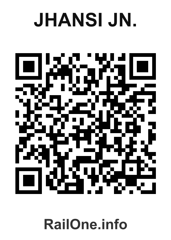 RailOne QR Code for Jhansi Jn. station