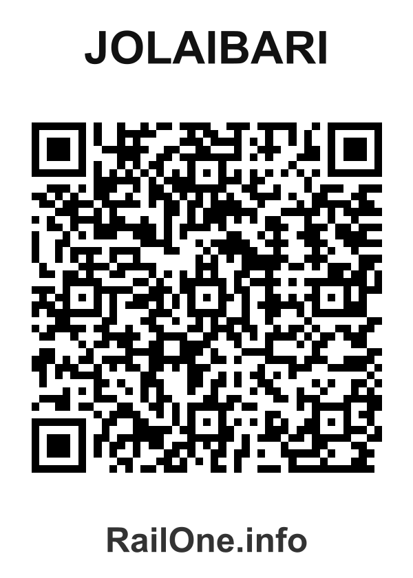 RailOne QR Code for Jolaibari station
