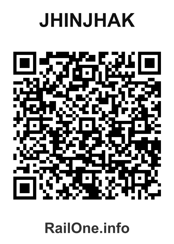 RailOne QR Code for Jhinjhak station