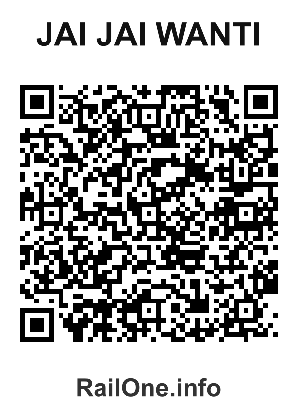 RailOne QR Code for Jai Jai Wanti station