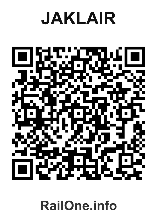 RailOne QR Code for Jaklair station