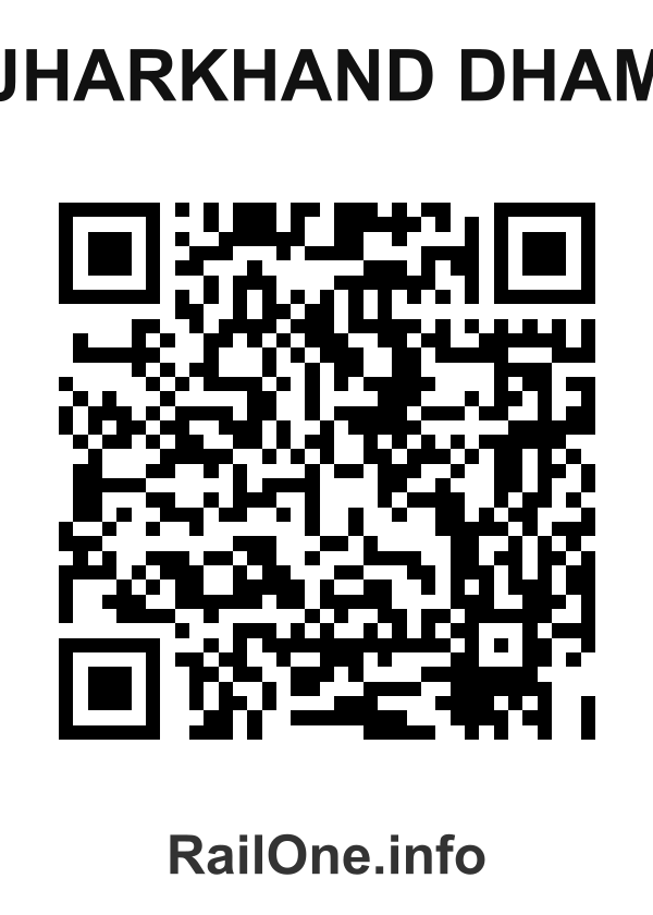 RailOne QR Code for Jharkhand Dham station