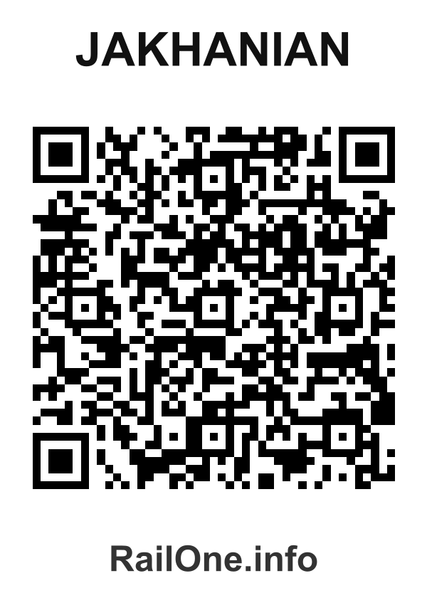 RailOne QR Code for Jakhanian station