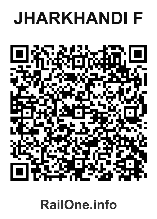 RailOne QR Code for Jharkhandi F station