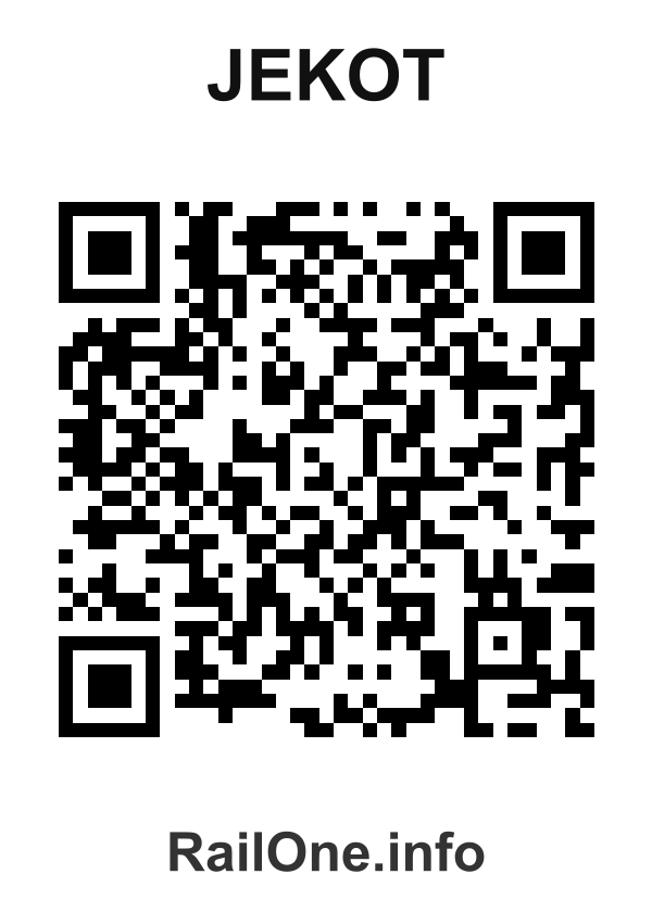 RailOne QR Code for Jekot station