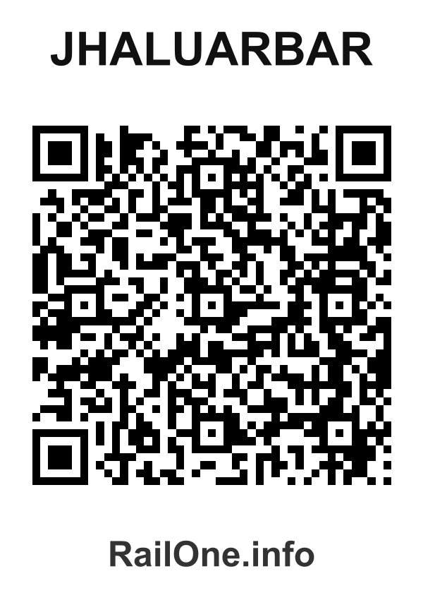 RailOne QR Code for Jhaluarbar station