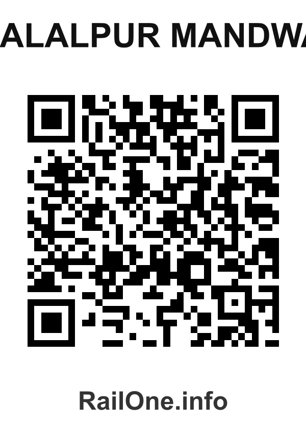RailOne QR Code for Jalalpur Mandwa station