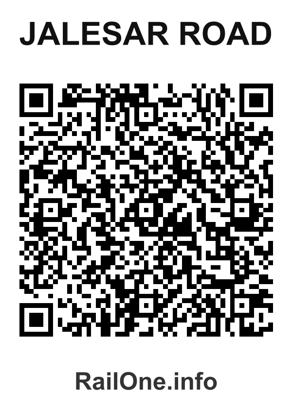 RailOne QR Code for Jalesar Road station
