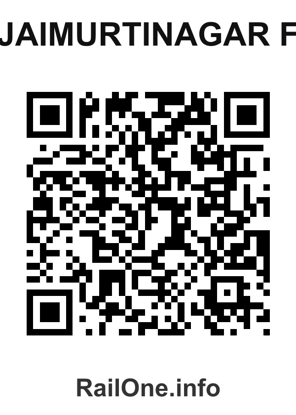 RailOne QR Code for Jaimurtinagar F station