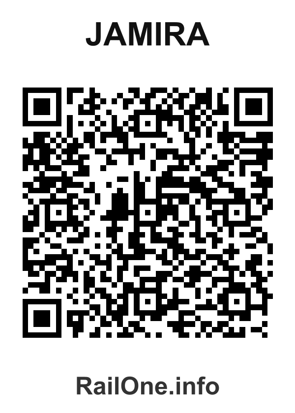 RailOne QR Code for Jamira station
