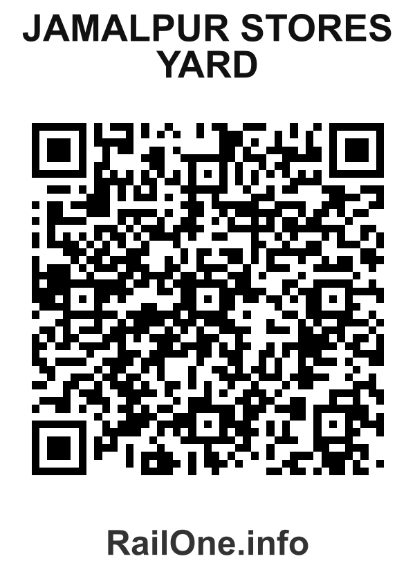 RailOne QR Code for Jamalpur Stores Yard station