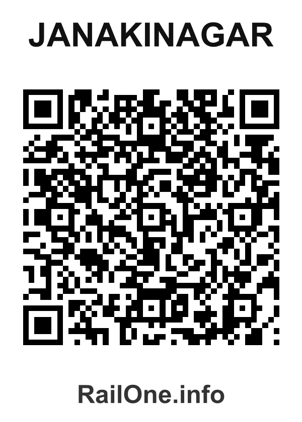 RailOne QR Code for Janakinagar station