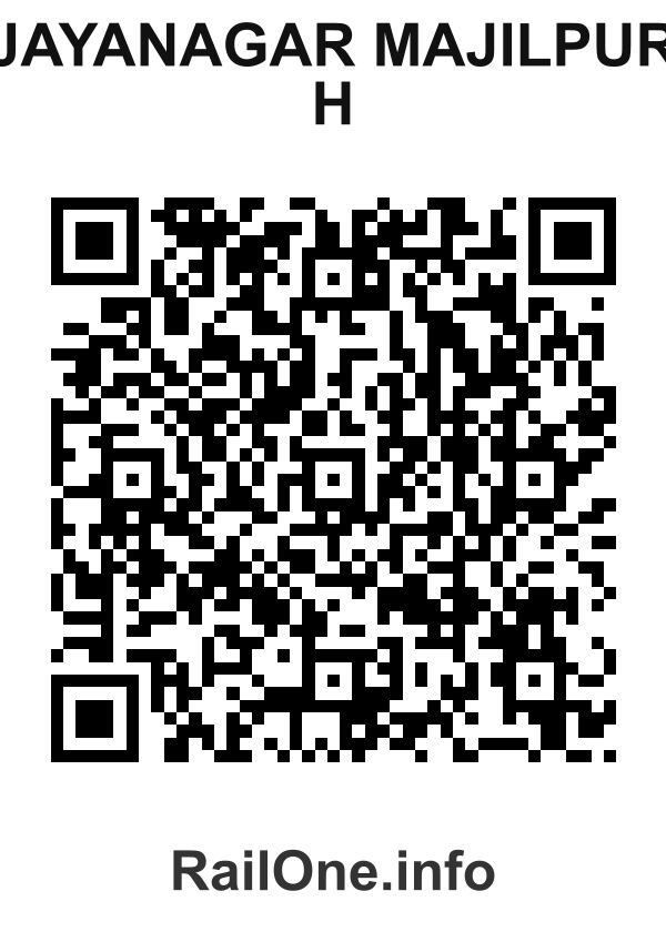 RailOne QR Code for Jayanagar Majilpur H station