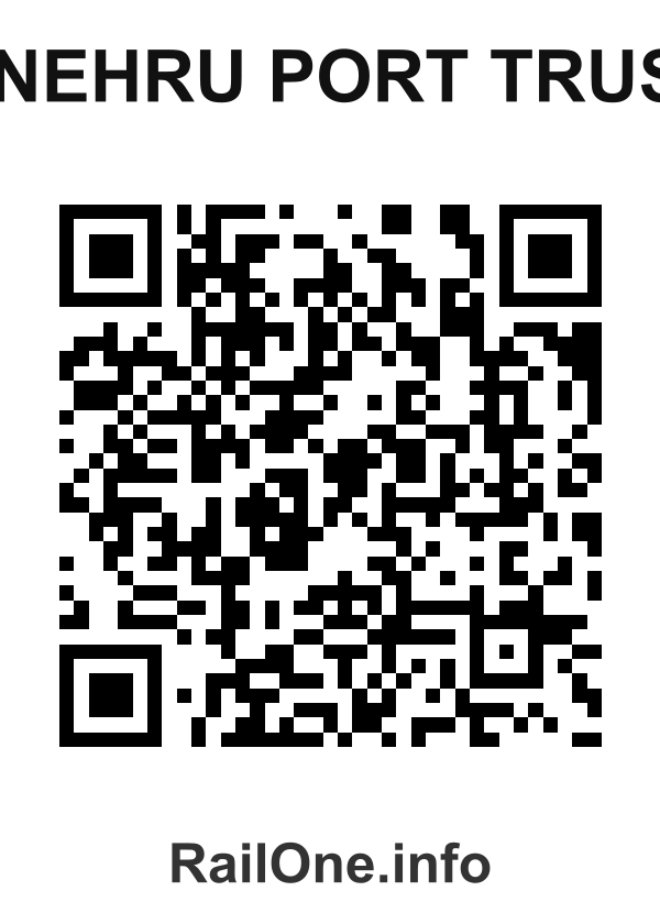 RailOne QR Code for J Nehru Port Trust station