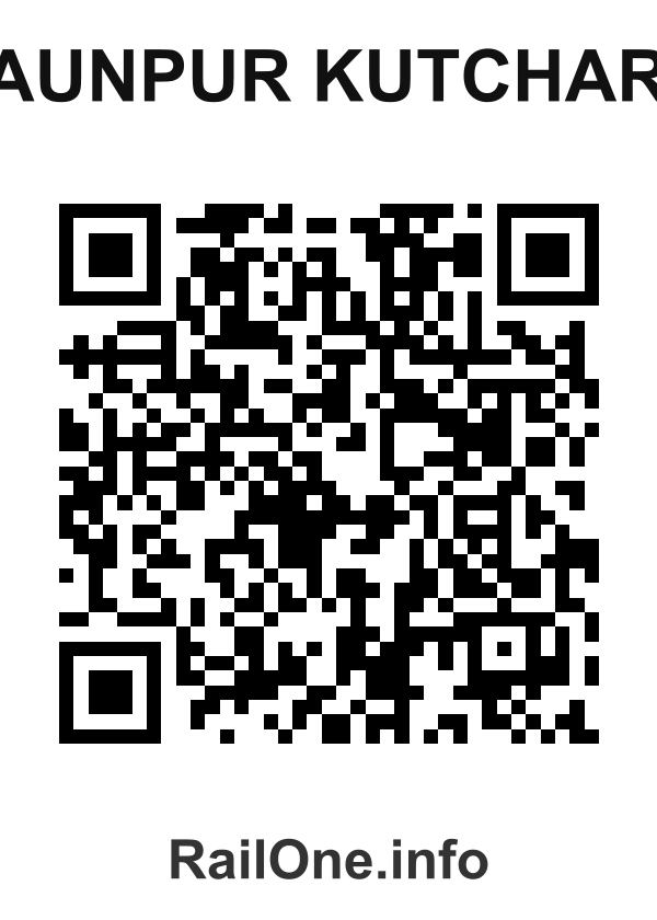 RailOne QR Code for Jaunpur Kutchary station