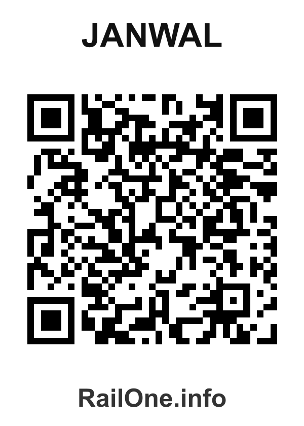 RailOne QR Code for Janwal station