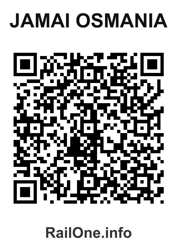 RailOne QR Code for Jamai Osmania station