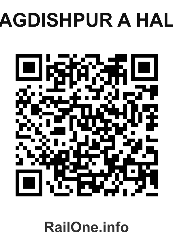 RailOne QR Code for Jagdishpur A Halt station