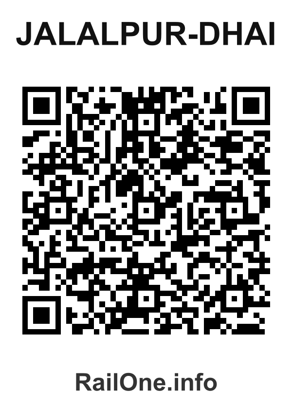 RailOne QR Code for Jalalpur-dhai station