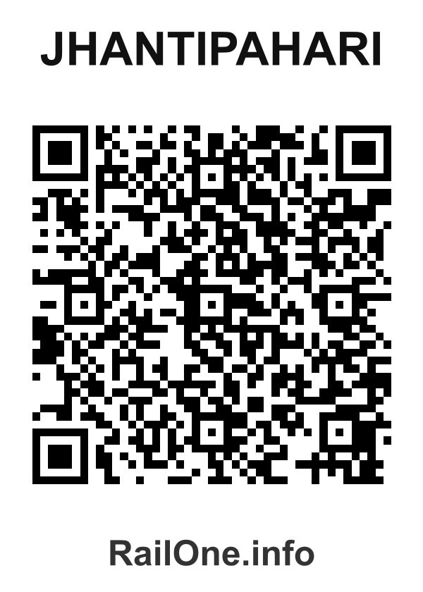 RailOne QR Code for Jhantipahari station