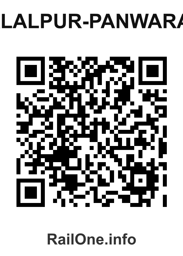 RailOne QR Code for Jalalpur-panwara F station