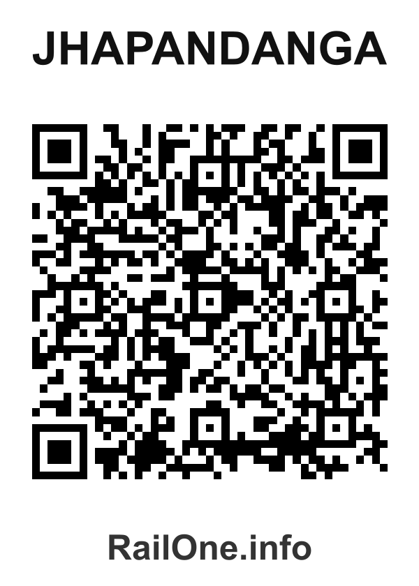 RailOne QR Code for Jhapandanga station