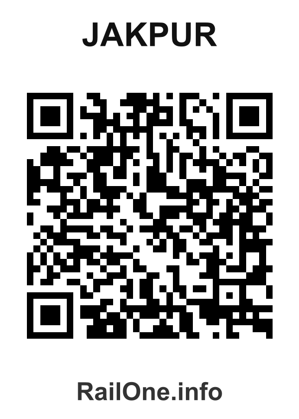 RailOne QR Code for Jakpur station