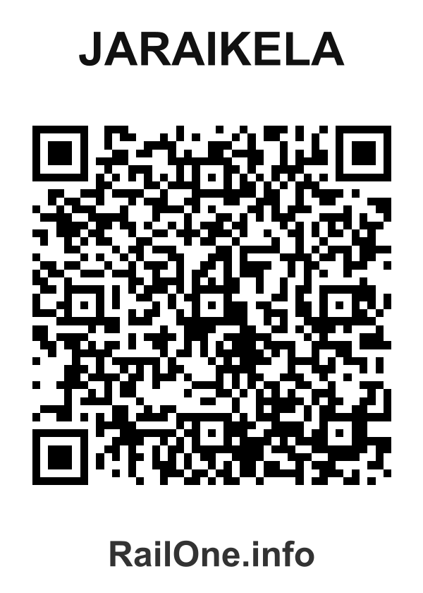 RailOne QR Code for Jaraikela station