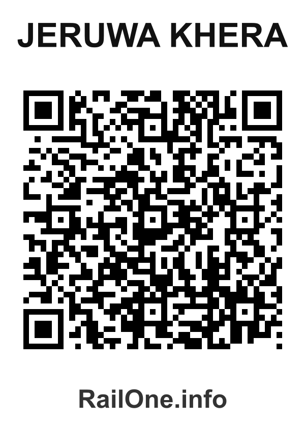 RailOne QR Code for Jeruwa Khera station