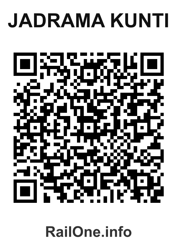 RailOne QR Code for Jadrama Kunti station