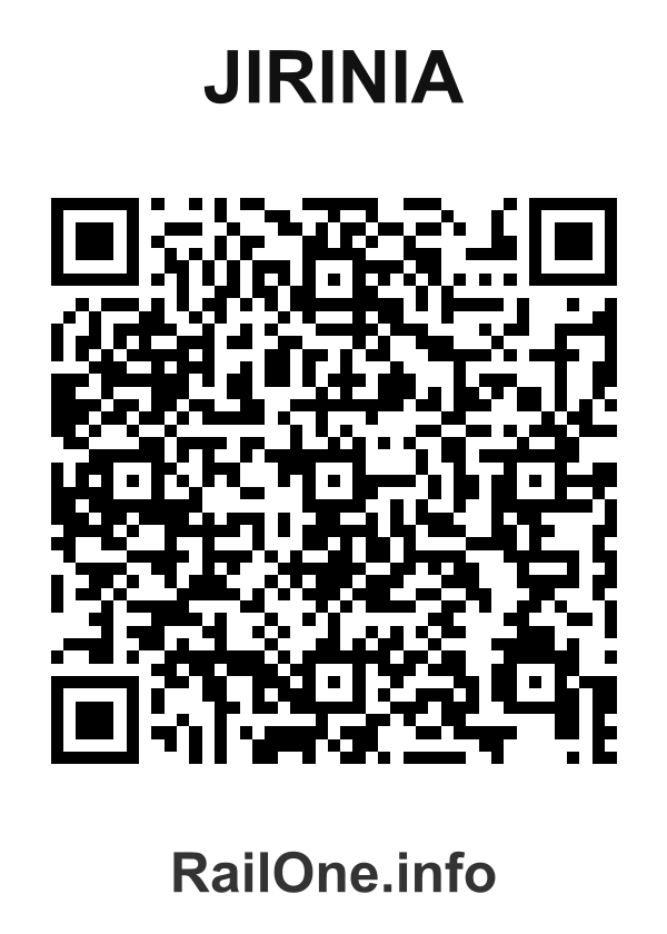 RailOne QR Code for Jirinia station