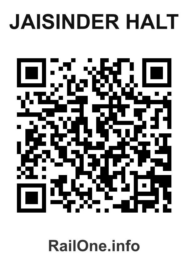 RailOne QR Code for Jaisinder Halt station