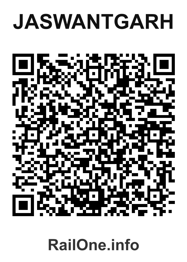RailOne QR Code for Jaswantgarh station