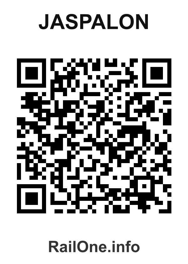 RailOne QR Code for Jaspalon station