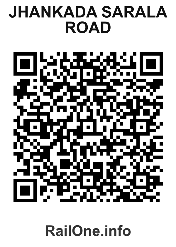 RailOne QR Code for Jhankada Sarala Road station