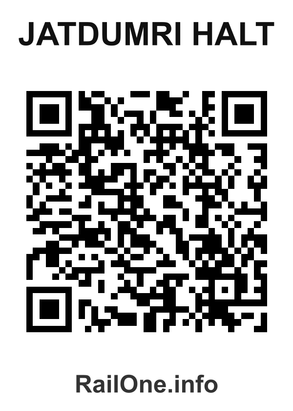 RailOne QR Code for Jatdumri Halt station
