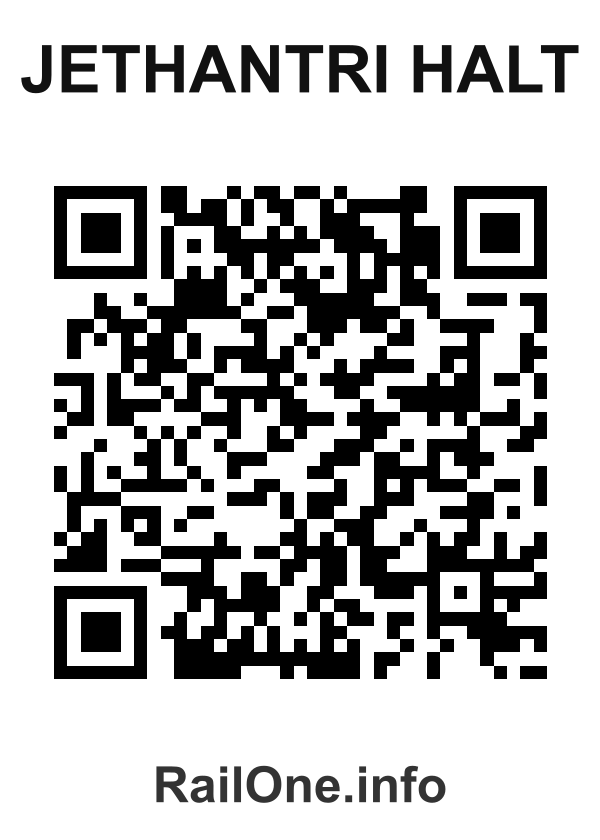 RailOne QR Code for Jethantri Halt station