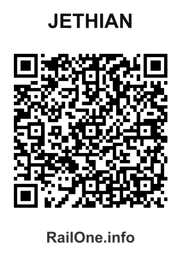 RailOne QR Code for Jethian station