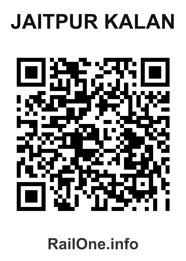 RailOne QR Code for Jaitpur Kalan station