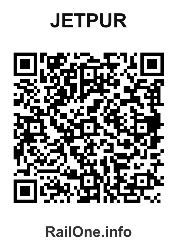 RailOne QR Code for Jetpur station
