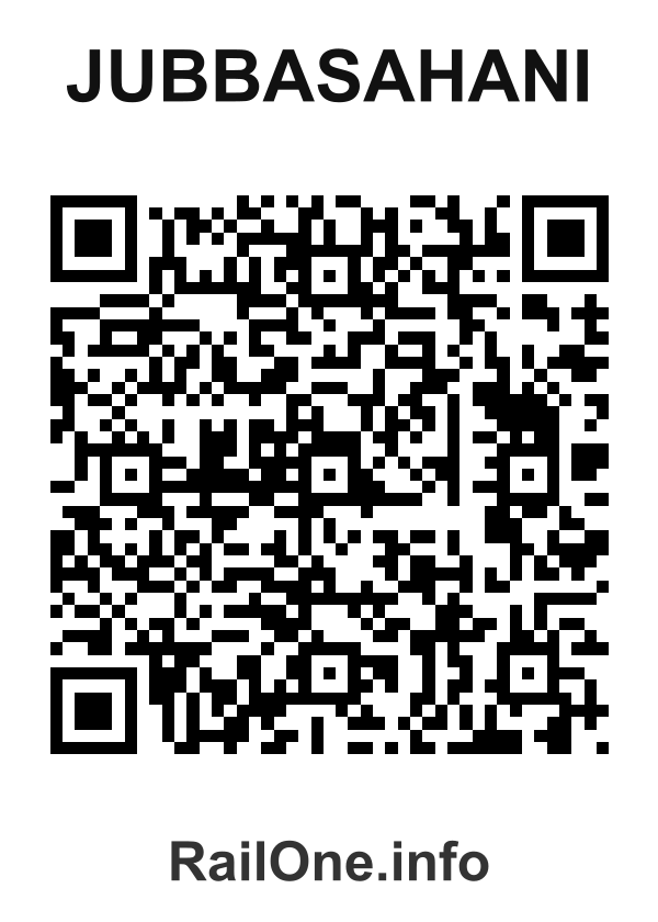 RailOne QR Code for Jubbasahani station