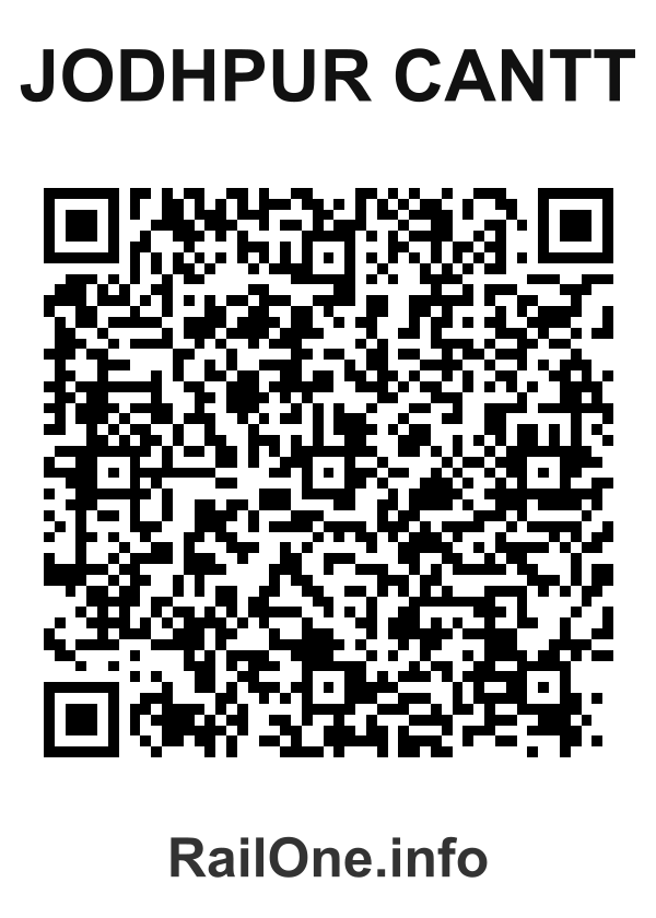 RailOne QR Code for Jodhpur Cantt station