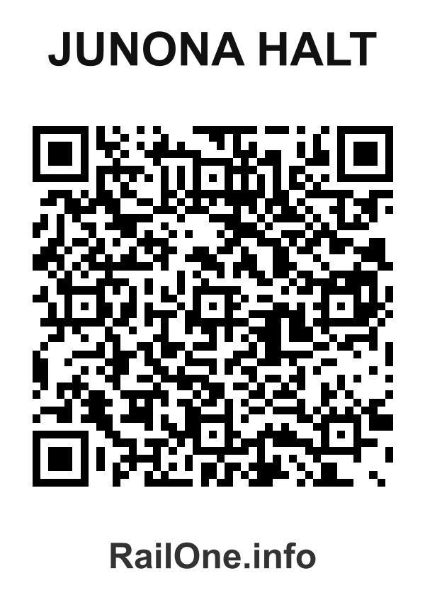 RailOne QR Code for Junona Halt station