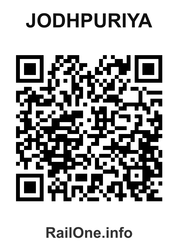 RailOne QR Code for Jodhpuriya station