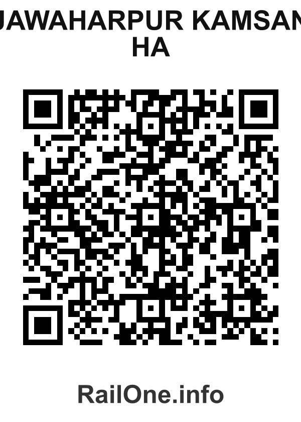 RailOne QR Code for Jawaharpur Kamsan Ha station