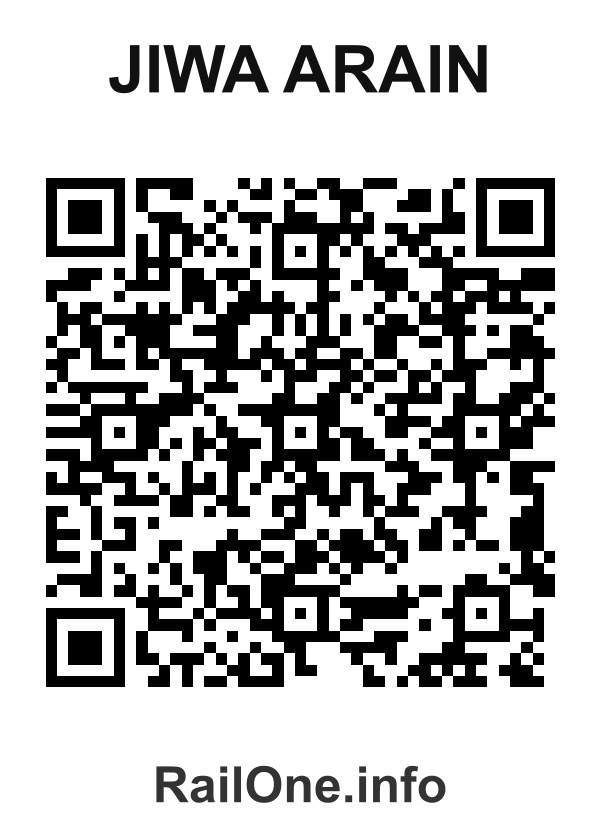 RailOne QR Code for Jiwa Arain station