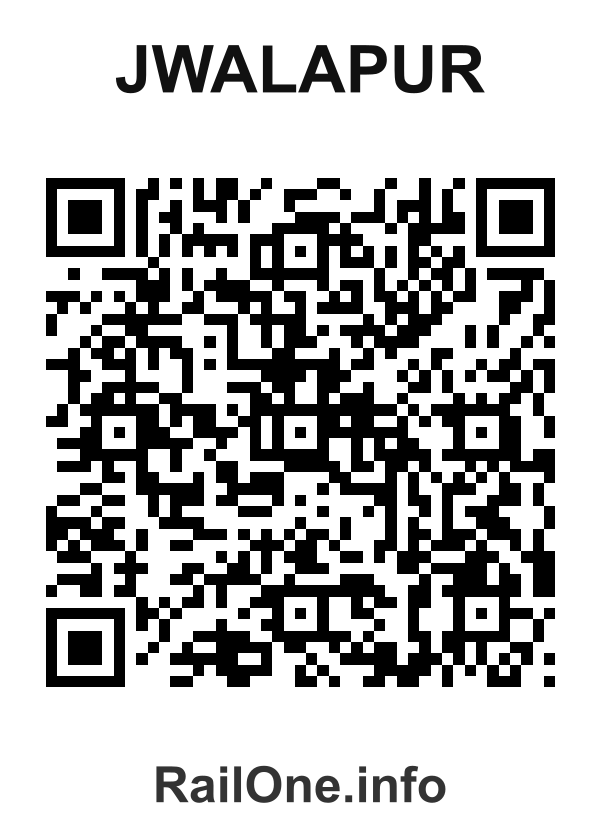RailOne QR Code for Jwalapur station