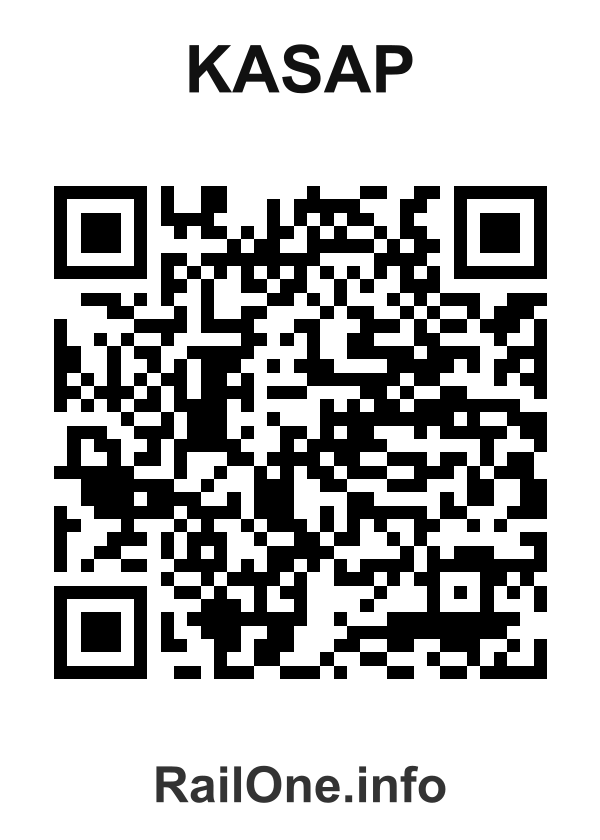 RailOne QR Code for Kasap station